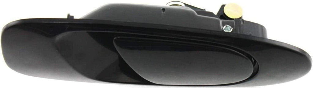 Front and Rear Door Handle Compatible with 1992-1995 Honda Civic outside Set of 4 Smooth Black Passenger Side