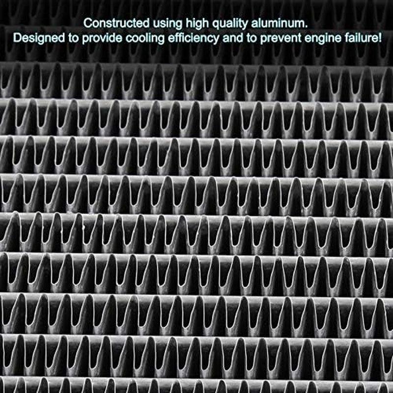 Manual Transmission 2-Row Aluminum High Performance Cooling Radiator Compatible with BMW Z3 M Coupe L6 3.2L 1998-2002