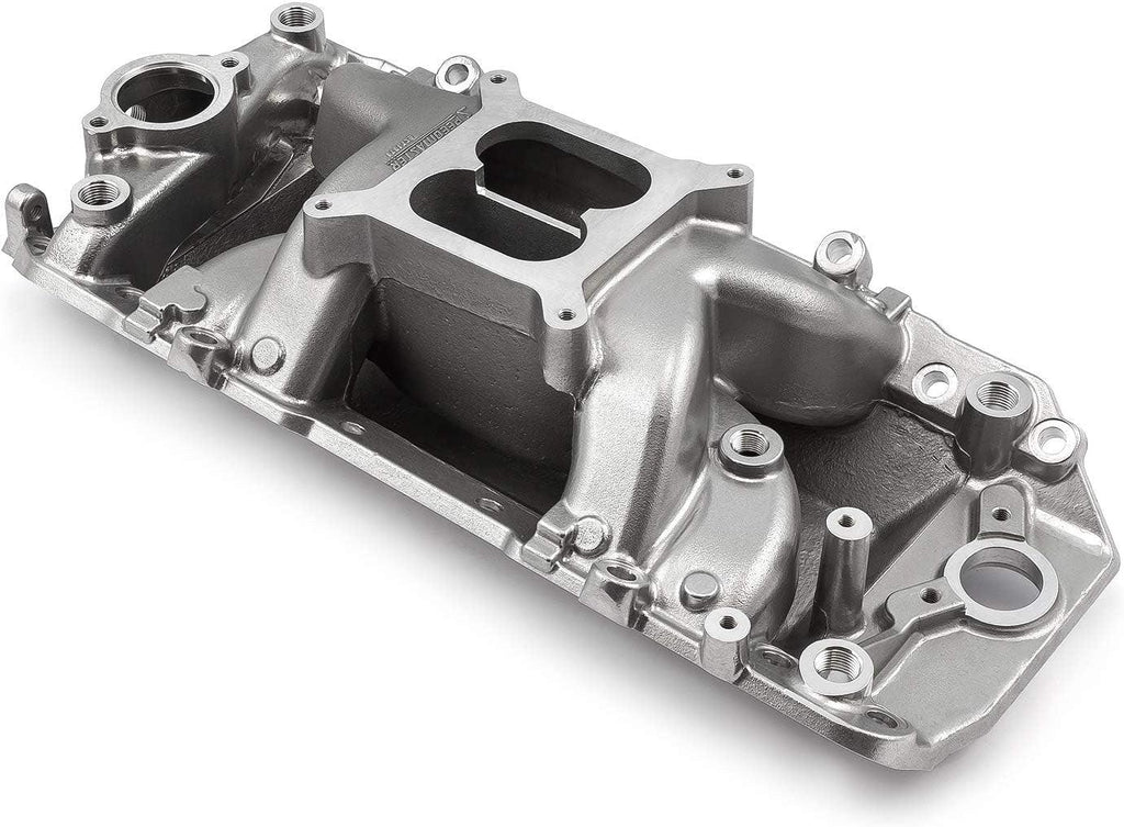 1-147-020 Fits Chevy BBC 454 Midrise Air Oval Port Intake Manifold Machine Polished