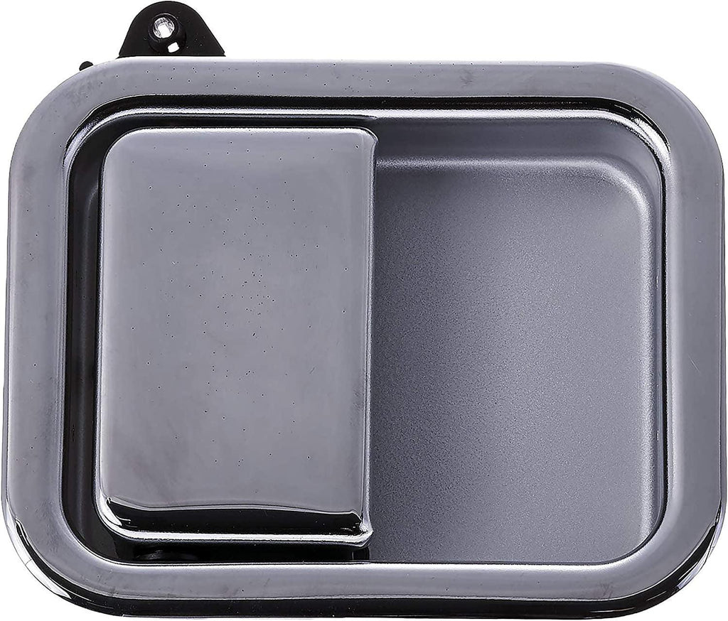 Dorman 760-5504 Front Driver Side Exterior Door Handle Compatible with Select Volvo Models, Silver; Chrome