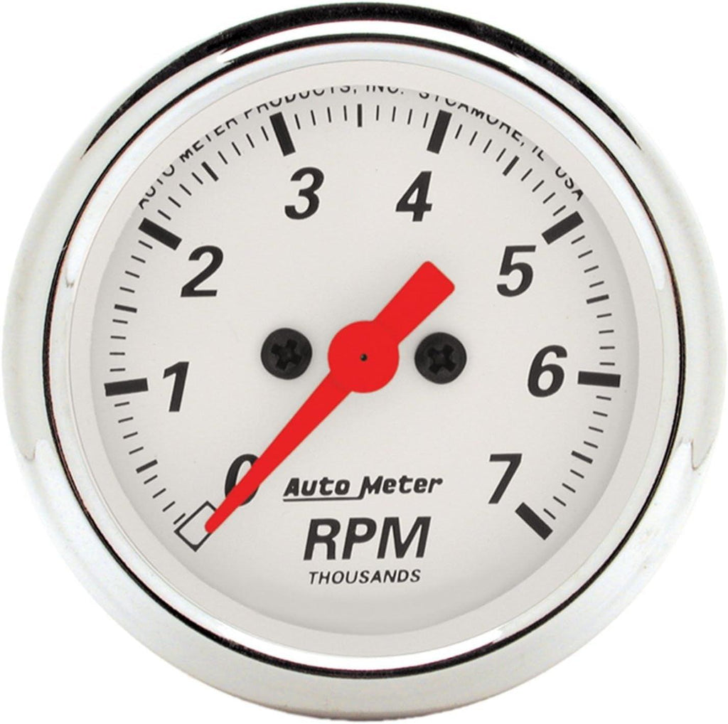 1397 Arctic White Electric Tachometer 2.3125 In.