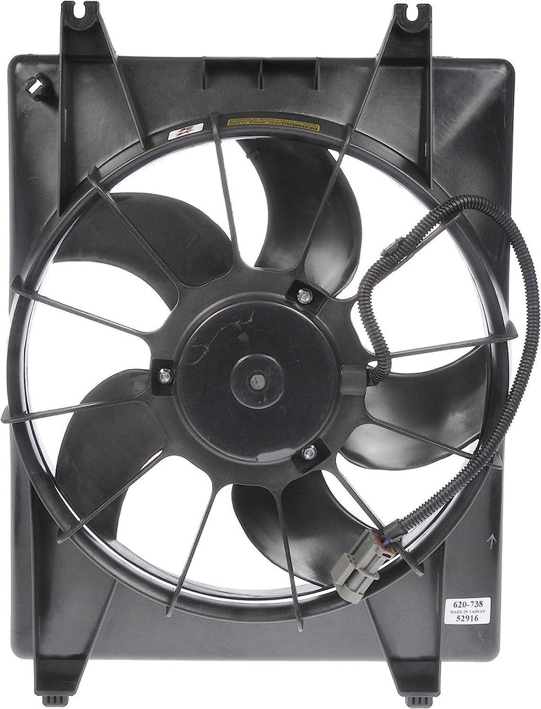Dorman 620-738 Driver Side Engine Cooling Fan Assembly Compatible with Select Hyundai Models