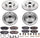 KOE4088 Autospecialty Front and Rear Replacement Brake Kit-Oe Brake Rotors & Ceramic Brake Pads