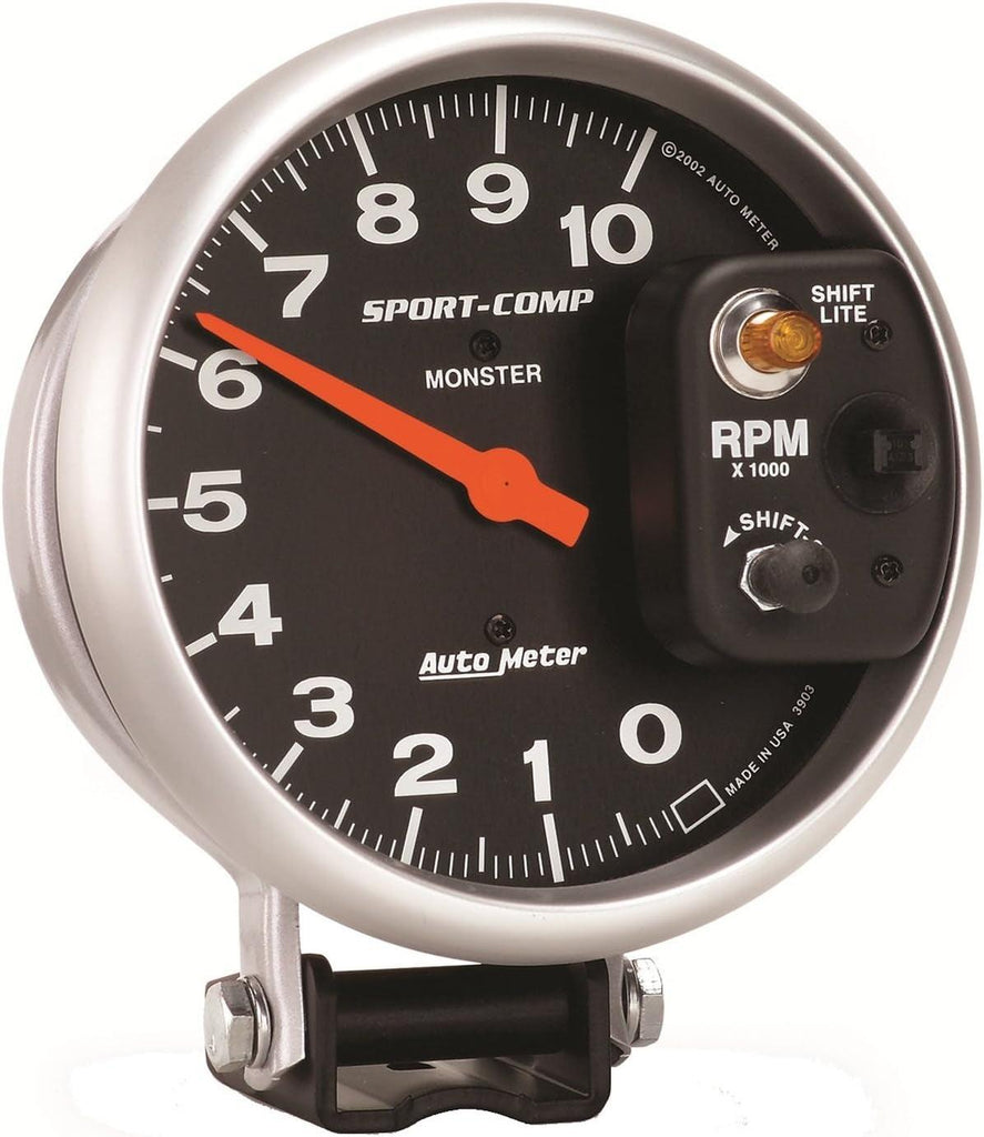 3903 Sport-Comp Shift-Lite Tachometer,5.000 In.