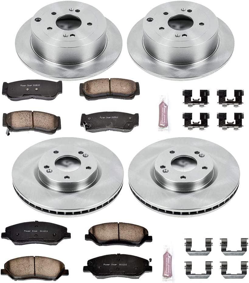 KOE4116 Autospecialty Front and Rear Replacement Brake Kit-Oe Brake Rotors & Ceramic Brake Pads