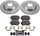 K7324 Rear Z23 Carbon Fiber Brake Pads with Drilled & Slotted Brake Rotors Kit