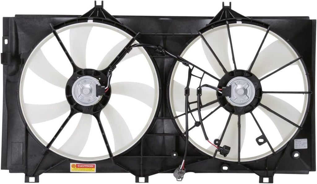 621300 Cooling Fan Assembly Compatible with 2007-2011 Toyota Camry , Black