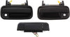 Front Exterior Door Handle Kit Compatible with 1989-1995 Toyota Pickup Textured Black Driver and Passenger Side