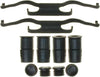 Gold 18H1222 Front Disc Brake Caliper Hardware Kit with Clips, Boots, and Caps