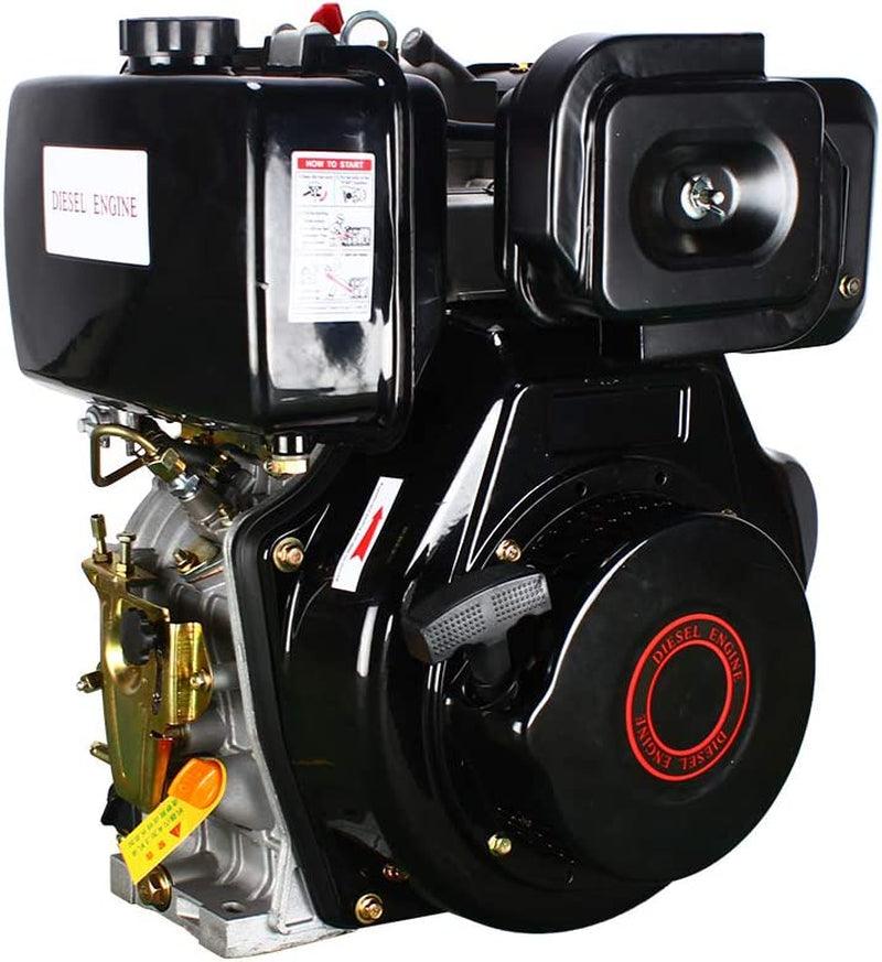 186F 9HP Diesel Engine 4 Stroke Single Cylinder 406CC Forced Air Cooling Diesel Engine for Agricultural Machinery