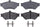 Silver 14D659MH Semi-Metallic Front Disc Brake Pad Set with Hardware