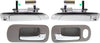 Front, Driver and Passenger Side Exterior Door Handle Set of 4 Compatible with 2001-2005 Honda Civic