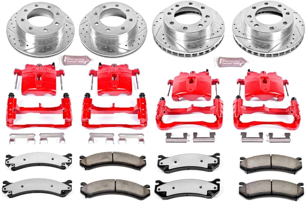 KC2027-36 Front & Rear Z36 Truck and Tow Brake Kit with Calipers