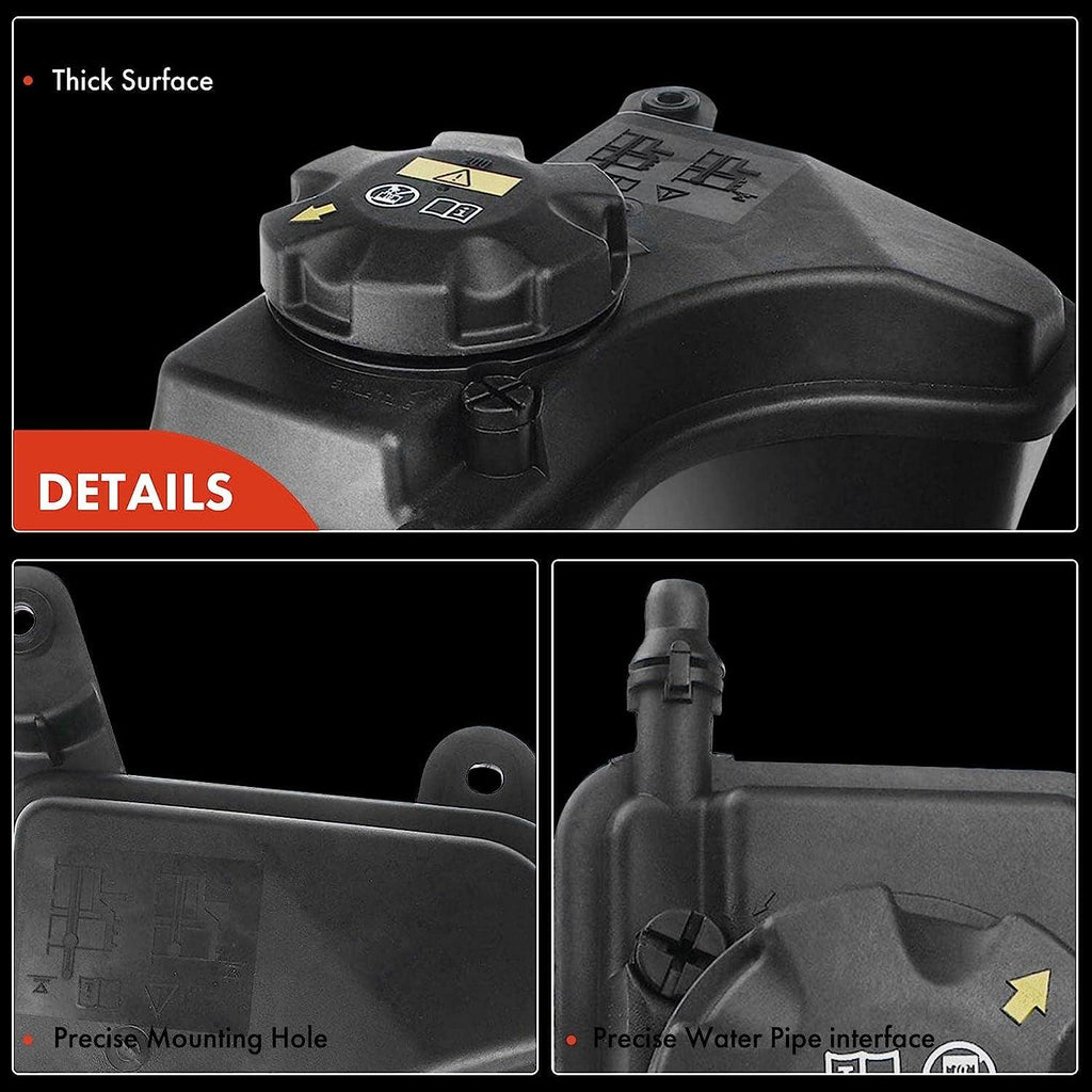 A-Premium Engine Coolant Overflow Recovery Reservoir Tank [W/Cap & Sensor] Compatible with BMW 335D [E90] 2009 2010 2011 [3.0L Diesel], Replace for # 17138570079