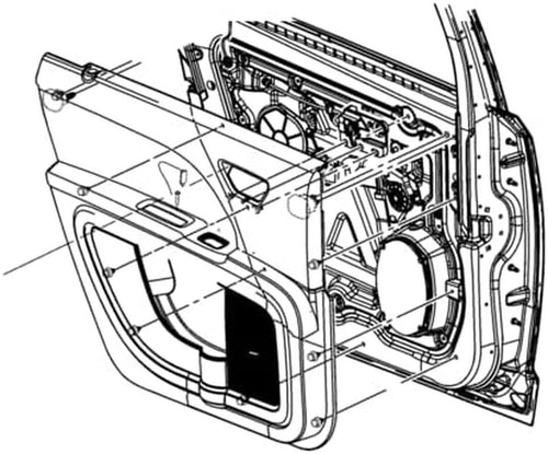 Genuine  1BH051K7AC Body Door Trim Panel
