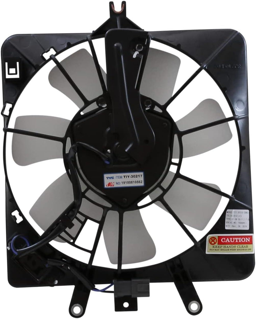 611010 Cooling Fan Assembly Compatible with 2007-2008 Honda FIT , Black