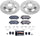 K6964 Rear Z23 Carbon Fiber Brake Pads with Drilled & Slotted Brake Rotors Kit