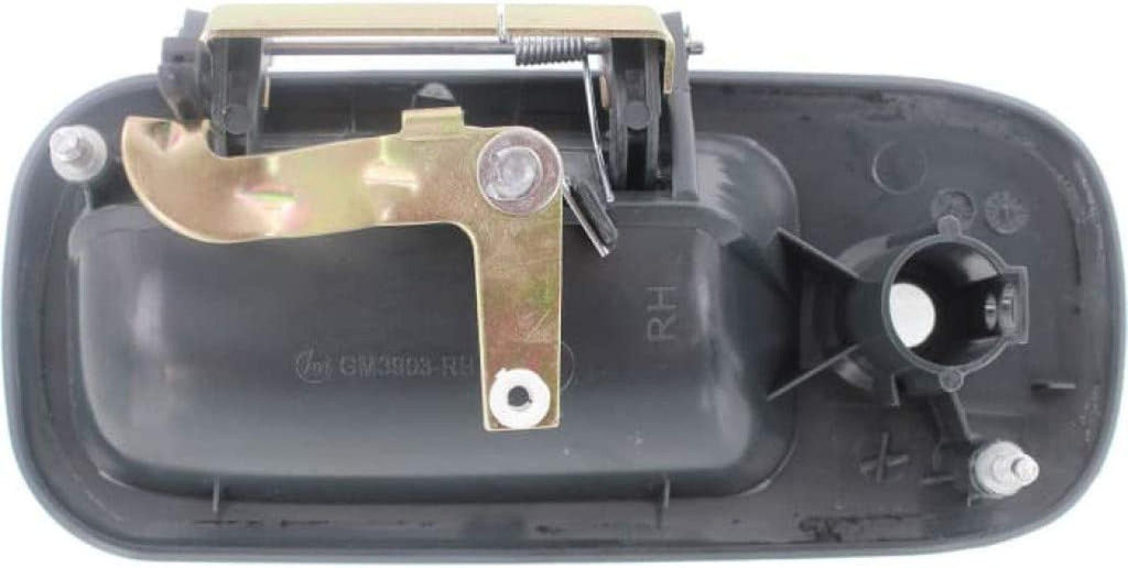 for Chevy Express 3500 Exterior Door Handle Front Passenger Side Textured Gray 1996-2002 | with Key Hole | Trim: Base/Ls | GM1311145 | 15167640