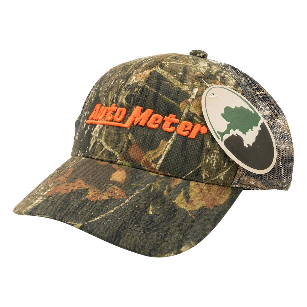 HAT MESH BACK W/VELCRO HUNTING CAMO BLAZE ORANGE AUTOMETER - greatparts