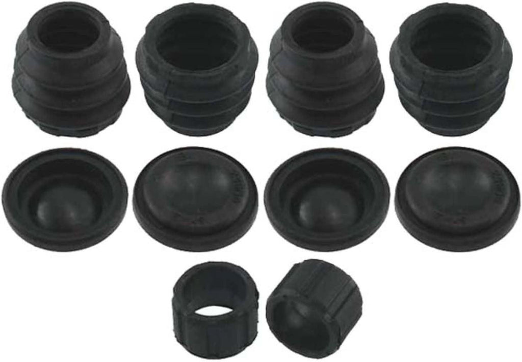 Professional 18H1191 Rear Disc Brake Caliper Rubber Bushing Kit with Seals, Bushings, and Caps