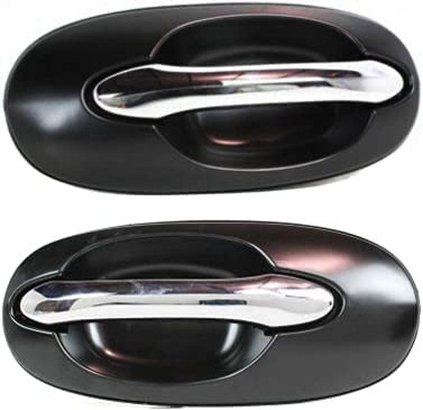Evan Fischer Exterior Door Handle Set of 2 Compatible with 2002-2005 Kia Sedona - KI1521100, KI1520100