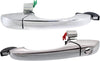 Front Exterior Door Handle Compatible with 2008-2019 Dodge Grand Caravan and 2008-2016 Chrysler Town & Country All Chrome (=REAR RH), Set of 2, Driver and Passenger Side