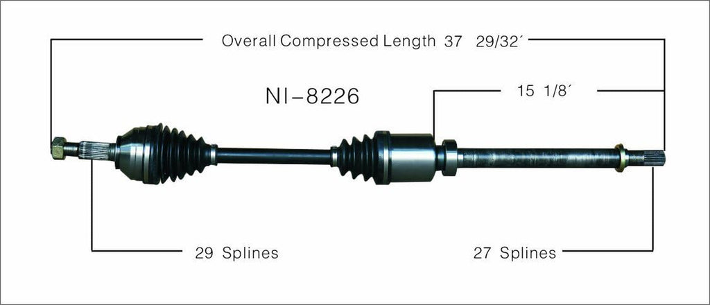 NI-8226 CV Axle Shaft
