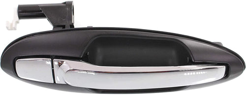 Exterior Rear Door Handle Compatible with KIA OPTIMA/MAGENTIS 2001-2006 / SONATA 2002-2005 RH Chrome-Black Old Body Style
