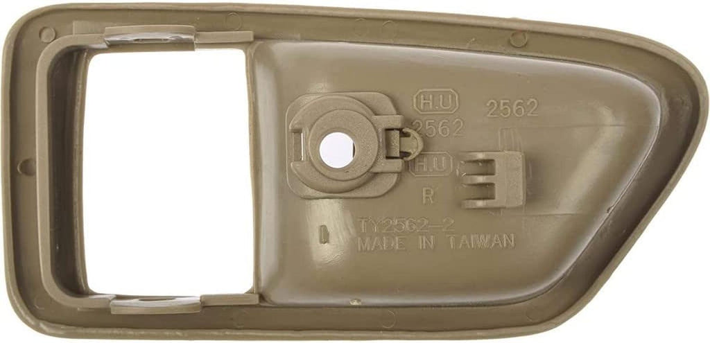 for Toyota Camry 1997 98 99 00 2001 Interior Door Handle Bezel Passenger Side | Front/Rear | Smooth Tan | Plastic | Replacement for 6927733020E0