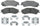 Silver 14D729CH Ceramic Rear Disc Brake Pad Set with Hardware