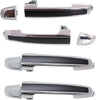 Exterior Door Handle Compatible with HYUNDAI SONATA 2006-2010 Front and Rear Door Handle Right Side Set of 4 outside Chrome Lever
