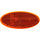 3160 Amber Oval Reflex Reflector with Adhesive - greatparts