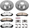 Power Stop K1860-36 Front Z36 Truck & Tow Brake Kit, Carbon Fiber Ceramic Brake Pads and Drilled/Slotted Brake Rotors