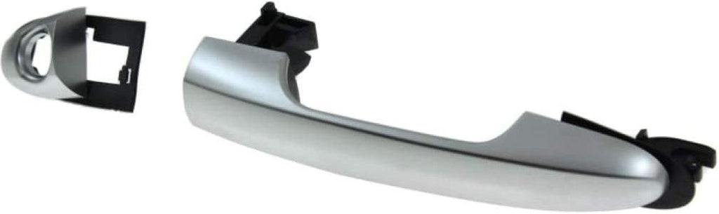for Fiat 500L Exterior Door Handle Front, Driver Side Silver (2014-2016) | with Key Hole| Trim:All Submodels