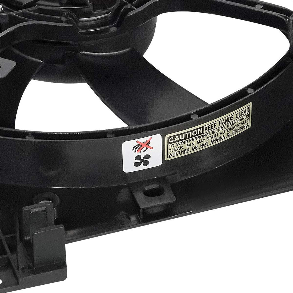 OEM-RF-0219 Factory Style Radiator Cooling Fan Assembly Cooling Efficiency Improved Direct Replacement [Compatible with 03-08 Mazda 6 Fits 2.3L 2.3T Engines] Black