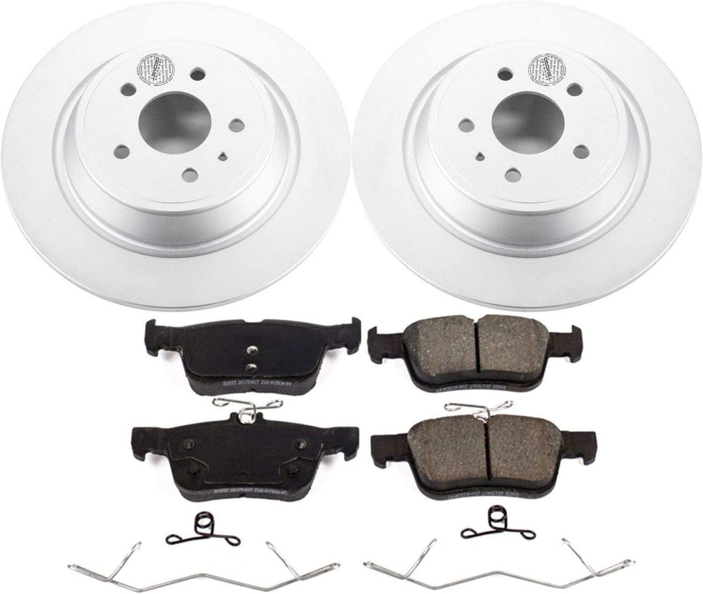 CRK7723 Coated Brake Rotor and Ceramic Brake Pads- Rear