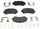 Gold 17D1737CH Ceramic Front Disc Brake Pad Set