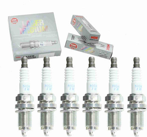 6 Pc NGK Laser Iridium Spark Plugs Compatible with Acura MDX 3.5L V6 2003-2006