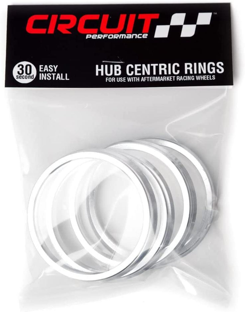 Circuit Performance Hub Centric Rings (4 Pack) - 76.1 to 72.56 Aluminum Hubrings - Compatible with BMW 1 Series E82 E88, 3 Series E36 E46 E90 E91 E92 E93 with 72.56Mm Hub Using Wheels with 76.1Mm CB
