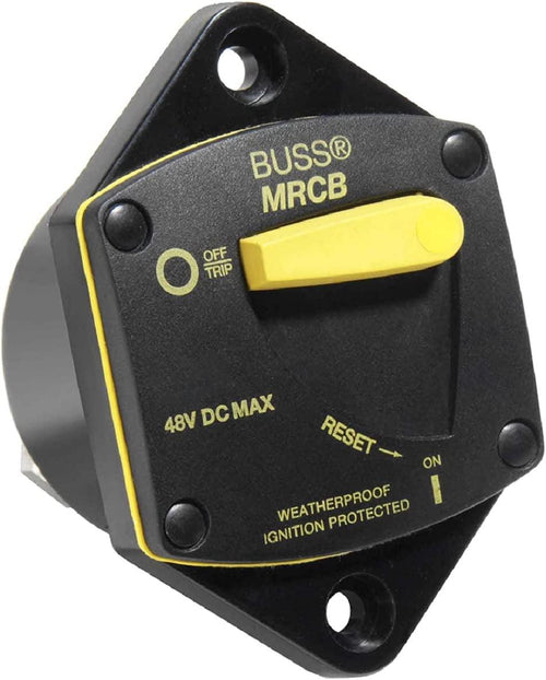 CB187P-50 Weatherproof Marine Rated High Amp Type III Panel Mount Circuit Breaker (50 Amp), 1 Pack