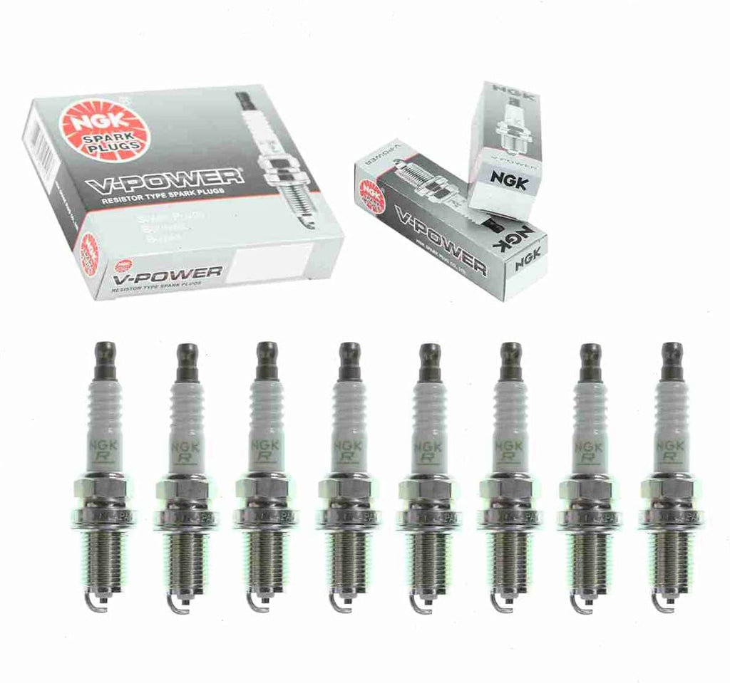 8 Pc NGK V-Power Spark Plugs Compatible with Toyota Sequoia 4.7L V8 2005-2009