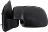 Dorman 955-1456 Driver Side Manual Door Mirror - Folding Compatible with Select Ford Models, Black