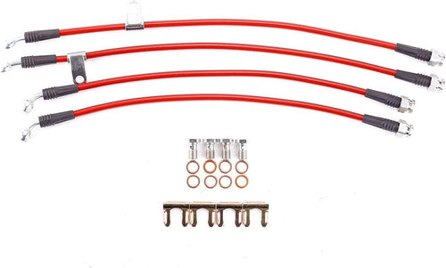 BH00141 Stainless Steel Front and Rear Brake Hose Kit