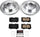 K1132 Front Z23 Carbon Fiber Brake Pads with Drilled & Slotted Brake Rotors Kit