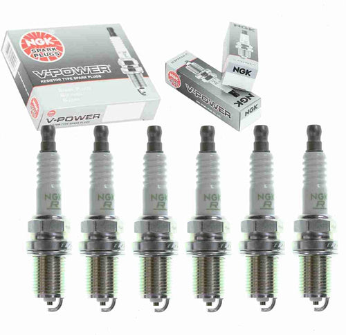 6 Pc NGK V-Power Spark Plugs Compatible with Nissan Quest 3.3L V6 1999-2002