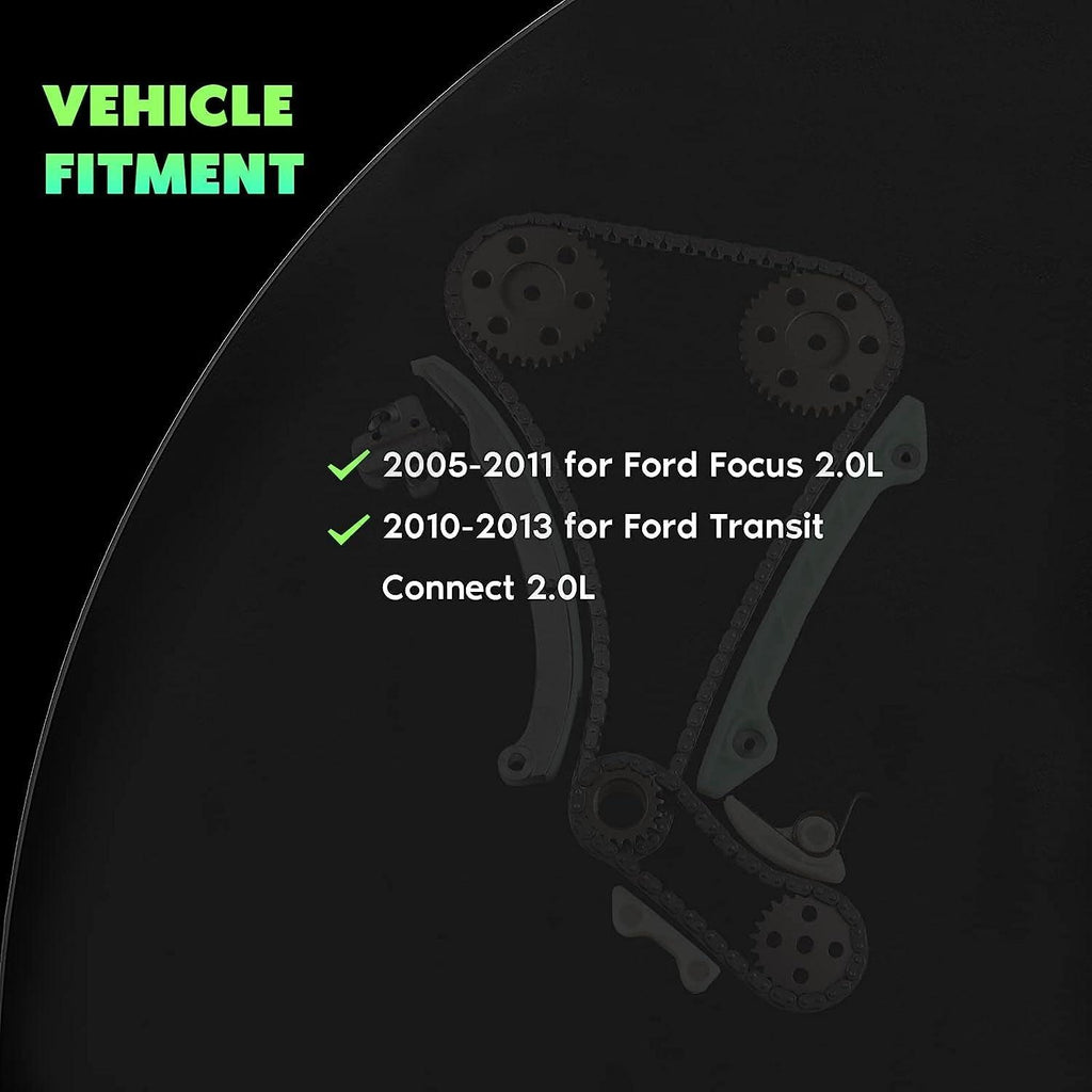 9-0727S Engine Timing Chain Kit Sets Replaces for Ford Focus Transit Connect 2.0L