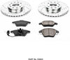 K4623 Front Z23 Carbon Fiber Brake Pads with Drilled & Slotted Brake Rotors Kit