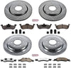 K4109-36 Front and Rear Z36 Truck & Tow Brake Kit, Carbon Fiber Ceramic Brake Pads and Drilled/Slotted Brake Rotors