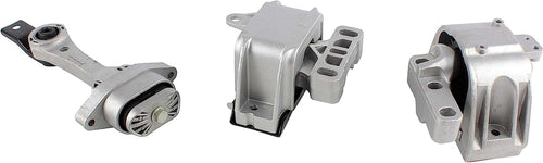 DNJ MMK1076 Complete Engine Motor & Transmission Mount Kit for 1998-2006 / Volkswagen/Beetle, Jetta, Golf / 1.8L, 2.0L / 3 PCS