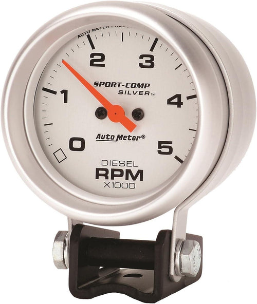 3788 Sport-Comp Silver Mini Tachometer 2.625 In.